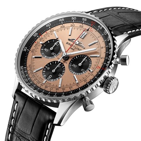 breitling chronograph automatic watch a1936003-ba94ss|Breitling Navitimer B01 Chronograph 43 Black Dial and Stainless .